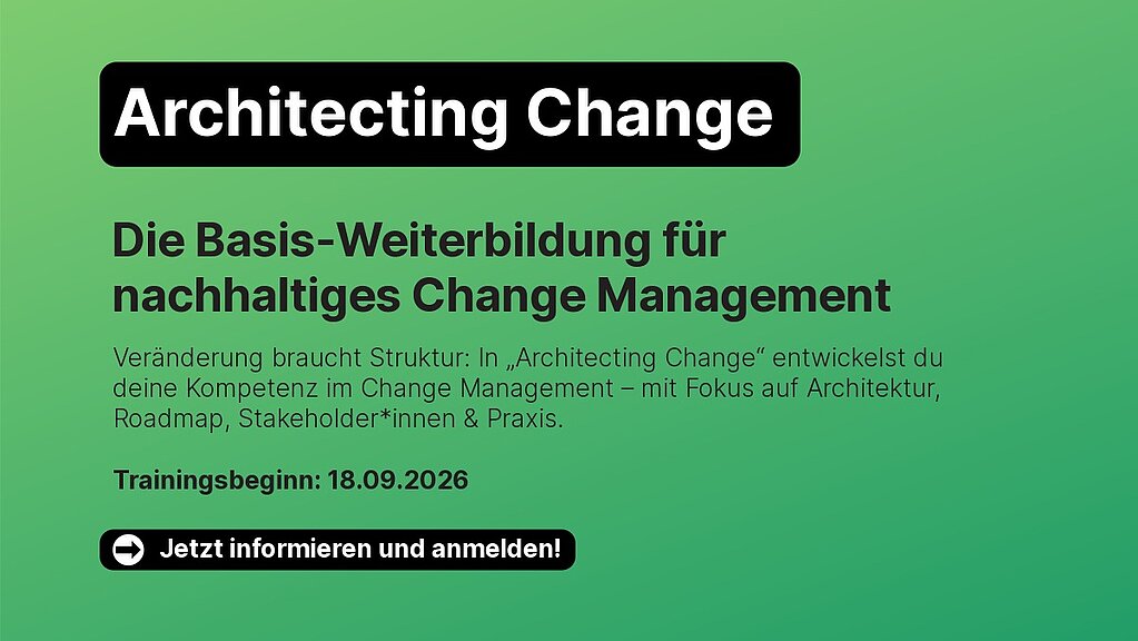 Change Management Training Architecting Change bei TEAMWILLE