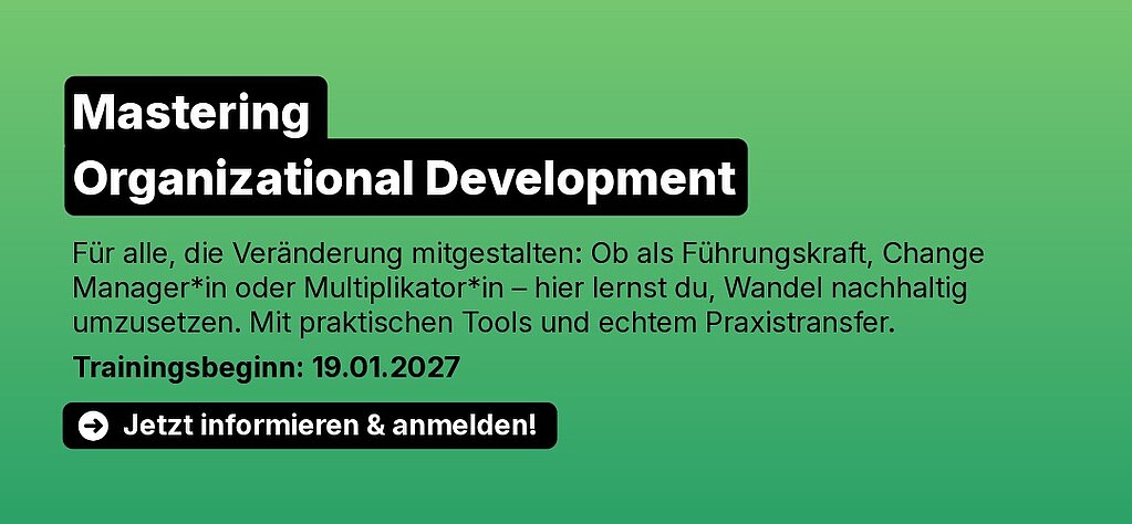 Informationen zur Organisationsentwicklung Weiterbildung